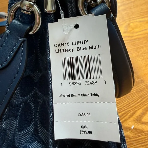 Chain Tabby Shoulder Bag In Signature Denim